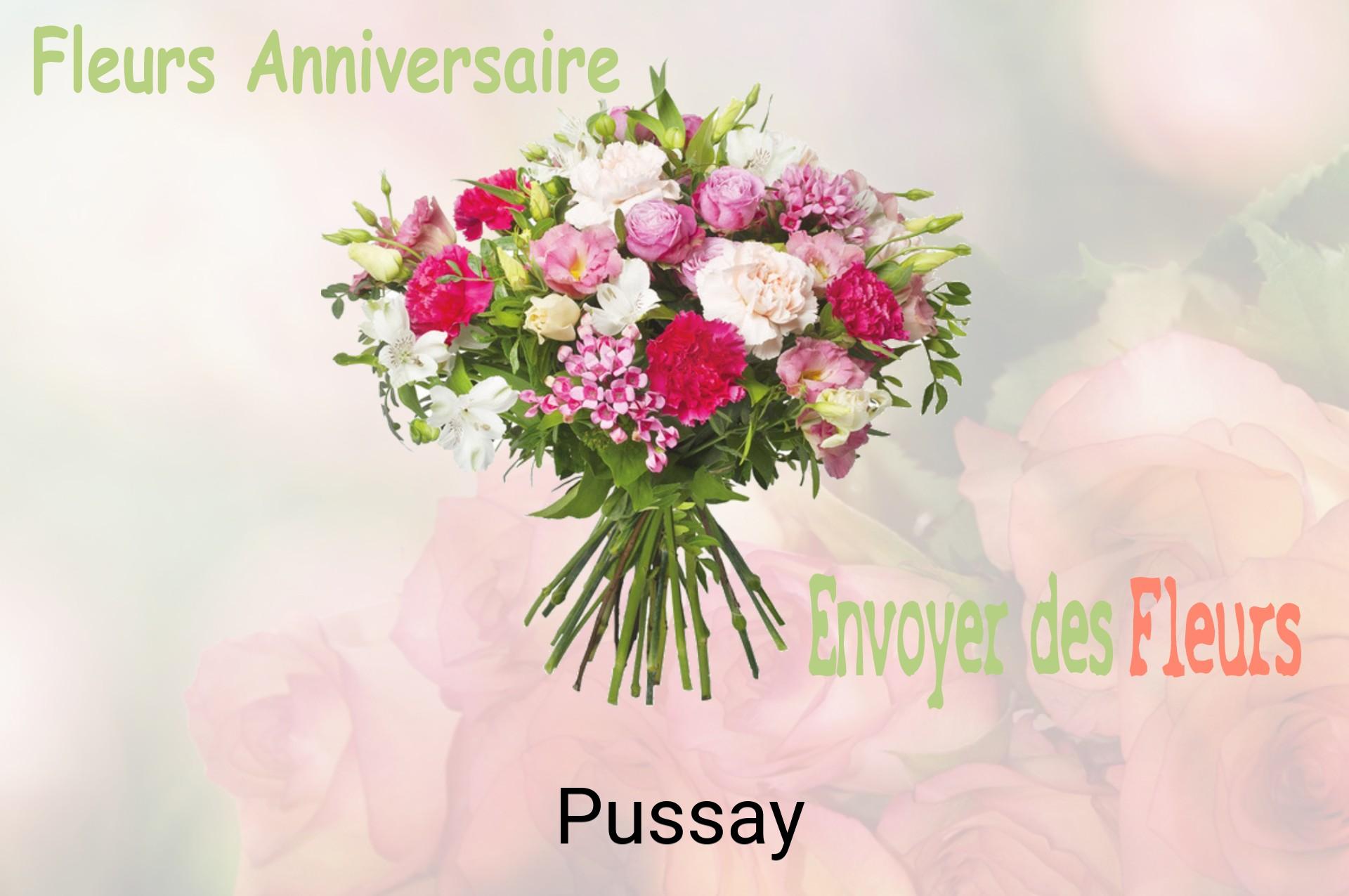 Bouquet de fleurs d’anniversaire livré à Pussay